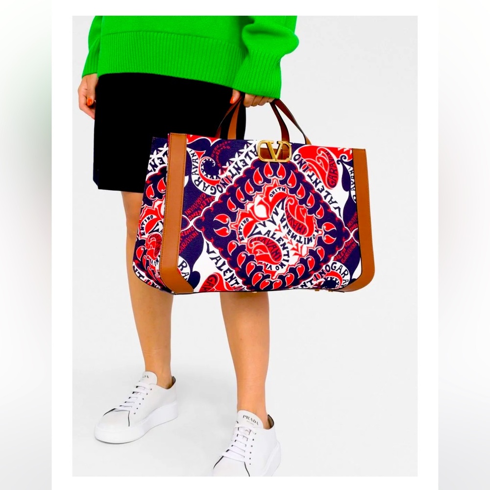 Brand New Valentino Garavani Canvas Tote Bag